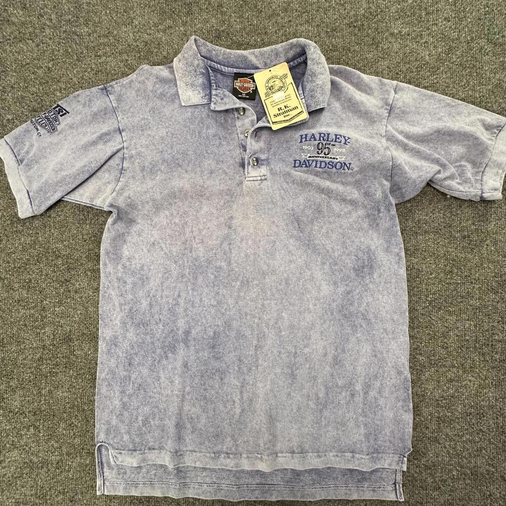 Harley-Davidson 95th Anniversary Men's‎ Polo Shirt Medium NWT #312